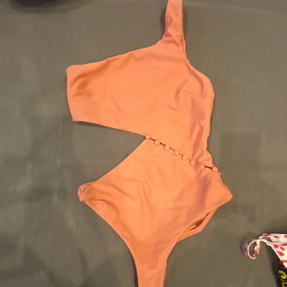 Red Carter Blue Planet Peri Cut Out One Piece